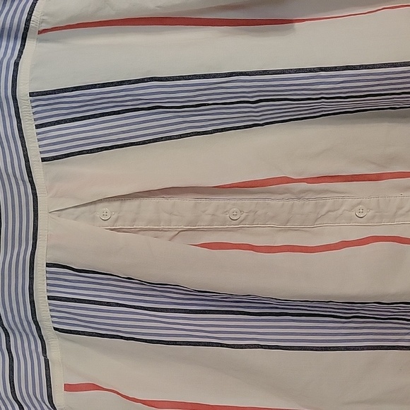 Striped Tie-front Blouse - Picture 6 of 7